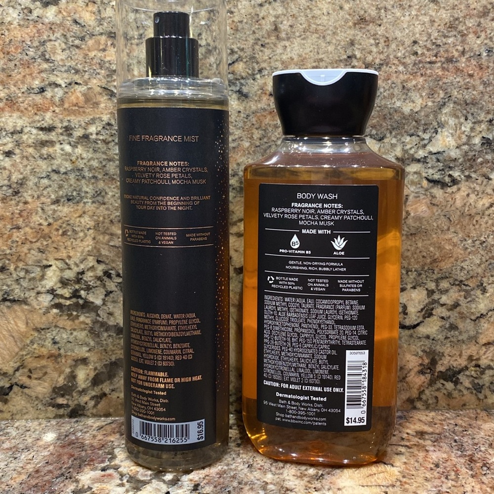 ✨2-pc Set “INTO THE NIGHT” BBW Collection, Body Spray+Body Wash NWT & Gift Wrap - Picture 3 of 8